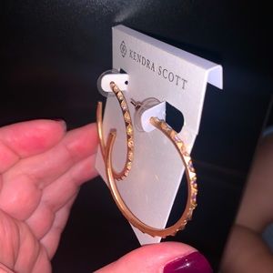 Kendra Scott Rose Gold Hoops